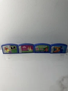 Lot of 4 Leapfrog Leapster Games Disney Princess Dora The Explorer Finding Nemo - Picture 1 of 5