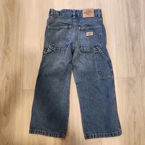 Dickies Youth Boys Carpenter Denim Jeans Size 8 Adjustable Waist - Picture 1 of 8