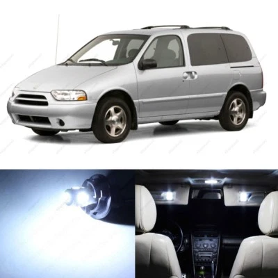 14 x White LED Interior Light Package For 1999 - 2002 Nissan Quest + PRY TOOL - Image 1 of 4