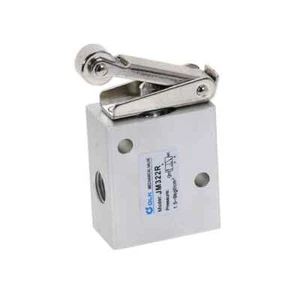 JM-322R 2 Position 3 Way Green Push Button Air Mechanical Valve - Picture 1 of 1