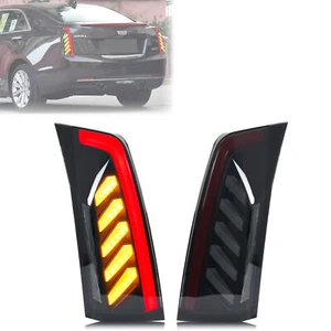 Luces traseras LED para Cadillac ATS ATS-V 2013-2019 sedán conjunto de luces traseras negras - Imagen 1 de 5