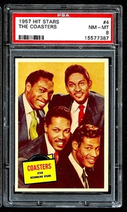 1957 HIT STARS THE COASTERS #4 PSA 8 NM-MT - Picture 1 of 2