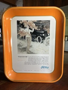 Ford Closed Cars Serving Tray FREEDOM For The Women Who Own A FORD Rectangle - Picture 1 of 9