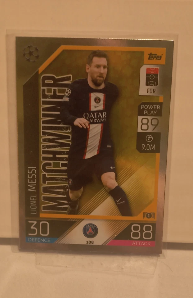 2022-23 Topps Match Attax UEFA Club Competitions - Lionel Messi #188 - Image 1 of 1
