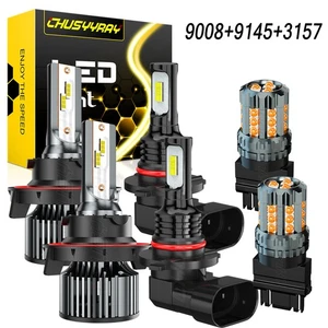 FOR 2006 2007 Dodge Ram 1500 2500 3500 6X 6000K LED Headlight Fog Light Bulbs - Bild 1 von 21