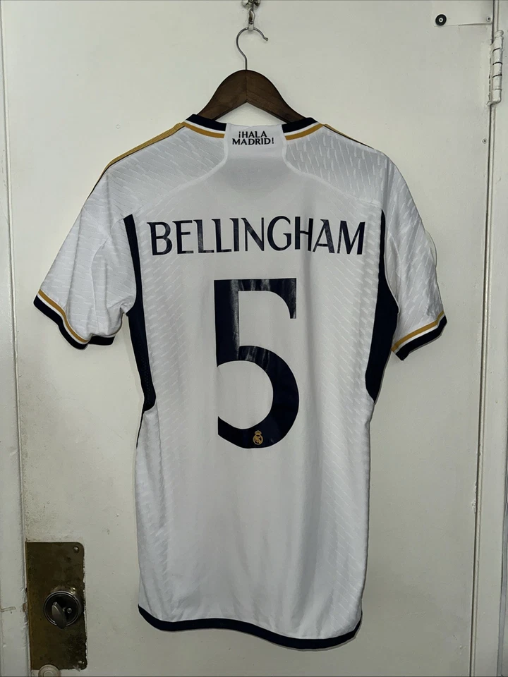 adidas Real Madrid 23/24 Home Jersey Authentic, Size Medium , #5 Jude Bellingham - Image 1 of 4