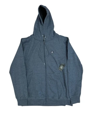 NWT Men’s Volcom Foreman Full Zip Sherpa Grey Jacket - Size Medium - Image 1 of 4