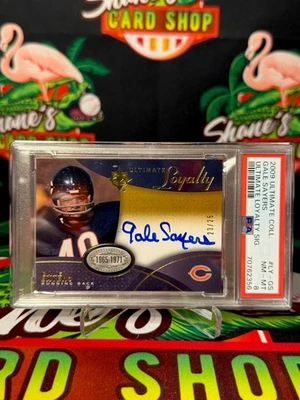 2009 Upper Deck Ultimate Collection Gale Sayers Auto /25 Loyalty PSA 8 - Image 1 of 2