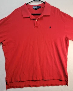 Polo Ralph Lauren Polo Para Hombres 2XL Rojo Manga Larga Personalizado Calce Ajustado Clásico - Imagen 1 de 6