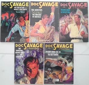 Doc Savage Two Complete Novels x5 by Kenneth Robeson 2008 Nostalgia VenturesRARE - Picture 1 of 8