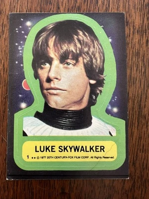Used 1977 Star Wars Topps Series 1 Blue Stickers  1,2,3,4,5,7,8,9,10 - Image 1 of 4