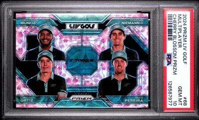Muñoz Niemann Pereira Ortiz 2024 Panini Prizm LIV #68 Cherry Blossom 9/27 PSA 10 Foto 1 de 3