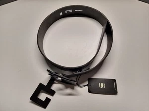 G-Star Black Genuine Leather Belt With Black Leather Buckle Size 75 | 30 - Picture 1 of 6