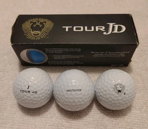 John Daly Lion ~ Dunlop Golf Ball ~ 3 Pack ~ Excellent Used Condition - Picture 1 of 8