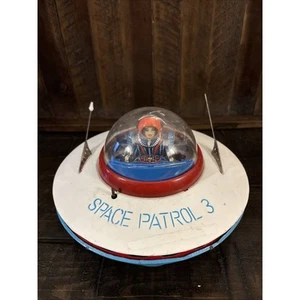Vintage 1960's Cragstan KO Yoshiya Space Patrol 3 Flying Saucer Battery Operated - Picture 1 of 8
