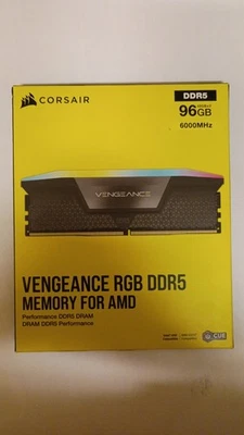 CORSAIR Vengeance RGB 96GB (2 x 48GB) DDR5 6000 CL36 CMH96GX5M2E6000Z36 - Image 1 of 3