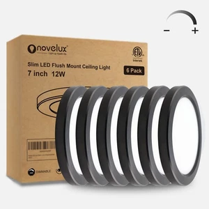 6er Pack 7 Zoll kleine LED Unterputz Deckenleuchte dimmbar, 5000k Tageslicht Ult... - Bild 1 von 8