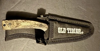 Cuchillo fijo Old Timer Schrade 1130038 con funda de nailon equipo clásico para exteriores Foto 1 de 4