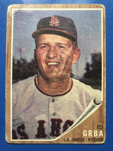1962 Topps Baseball #96 Eli Grba Los Angeles Angels