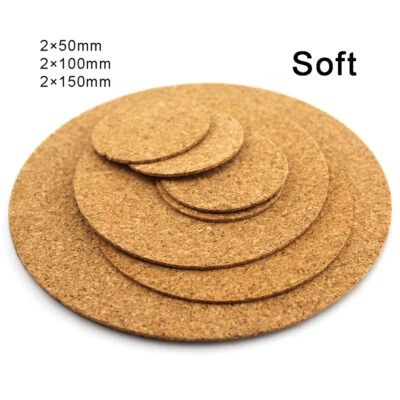 Cork Pads Discs Bumpers 50mm 100mm 150mm Picture Frame Hanging Furniture Pads - Image 1 of 4