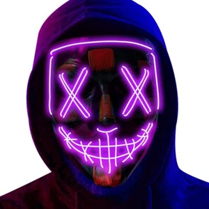 Poptrend Halloween Mask LED Light up Masks for Costume - Picture 1 of 6