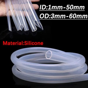 Food Grade Transparent Silicone Tubing Hose Pipe 1mm 2mm 3mm 4mm 5mm 6mm - 50mm - Picture 1 of 14