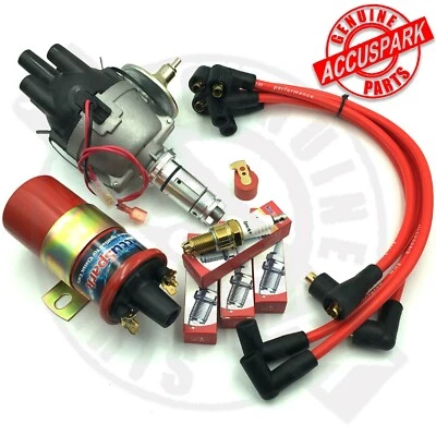 Confezione Mini Distributore Elettronico, Bobina Rossa, Cavi. Candele Fast Road, - Immagine 1 di 4