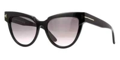 Gafas de sol Tom Ford Nadine TF941 01B negras ojo de gato marco de plástico 57-18-140 Foto 1 de 2