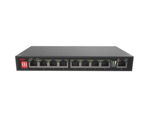 110W 10/100M 9Port AI PoE Switch PoE Uplink RJ45 Port Watchdog Funktion 1,34Mpps - Bild 1 von 1