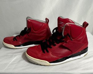 Size 10.5 Nike Air Jordan Flight 45 High Gym Men's Red Shoes DH0243-600 Black