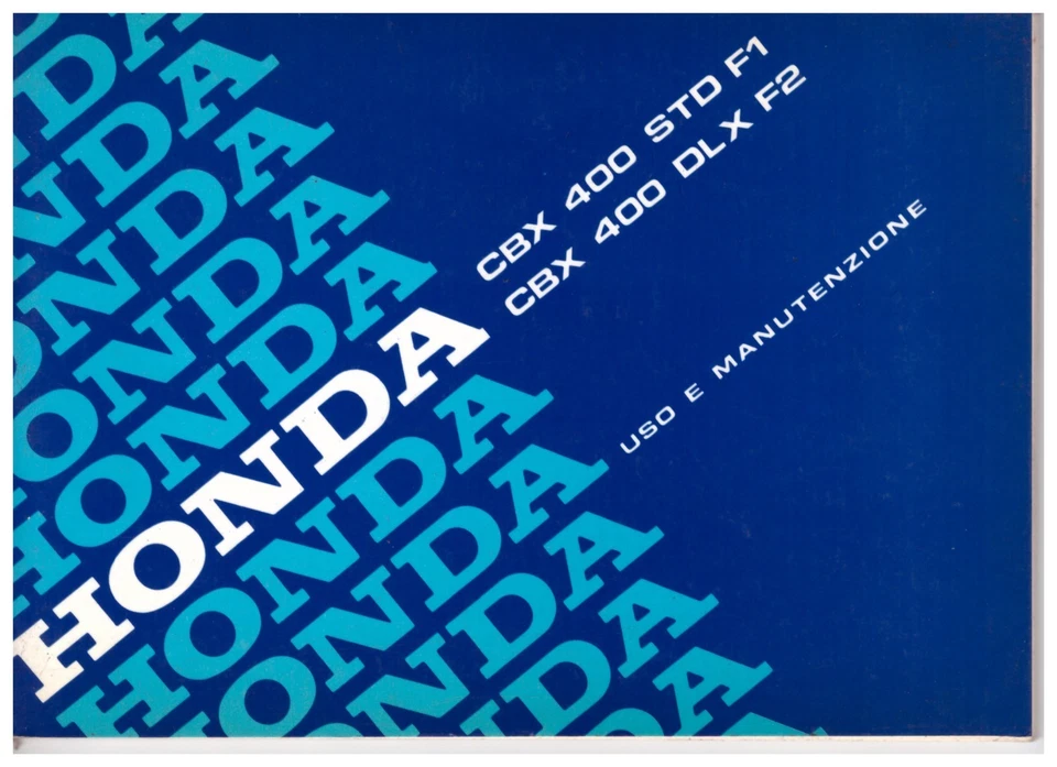 Folleto Uso y Mantenimiento Completo Esquema Sistema Eléctrico Honda CBX400 - Imagen 1 de 1