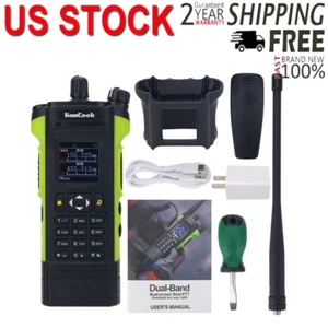 HAMGEEK APX-8000 12W VHF UHF Walkie Talkie Dual Band Radio w/ Dual PTT Duplex US - Picture 1 of 10