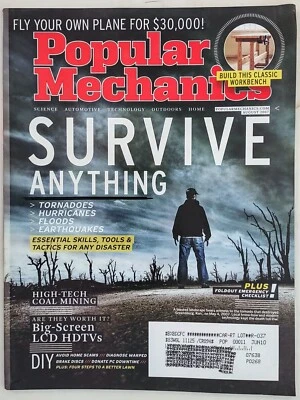 2007 Popular Mechanics Magazine August Survive Anything, High Tech Coal Mining - Image 1 of 2