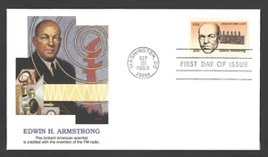 1983 US Postage - SCOTT 2056 - 20 CENT - EDWIN ARMSTRONG - FDC Fleetwood - ABJW - Picture 1 of 2
