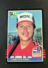 1985 Donruss Leaf #155 Carlton Fisk Chicago White Sox Baseball Card