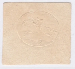 Regno di Sardegna Cavallino 1820 carta postale bollata 25 cent nuovo A29P5F40251 - Imagen 1 de 1