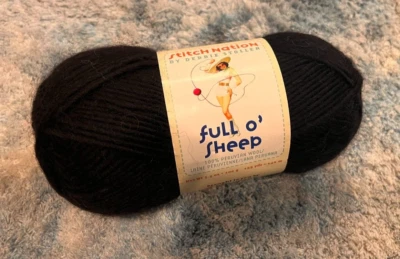 Hilo Stitch Nation Full O' Sheep, 1 madeja, oveja negra 2012, 100 % lana peruana Foto 1 de 4