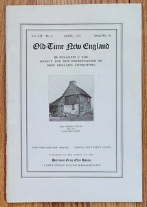 1922 OLD-TIME NEW ENGLAND 28 Moulthrop House, Men's Frocks, Capt. Cook Wallpaper - Bild 1 von 2