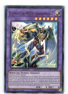 Yugioh ELEMENTAR-HELD GRANDMERGE , dupo-de004 Ultra Rare deutsch NM 1. Auflage - Bild 1 von 2