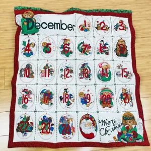 VINTAGE CHRISTMAS COUNTDOWN ADVENT CALENDAR HANDMADE - Picture 1 of 7