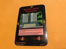 NUCLEAR POWER COMPANIES : Illuminati INWO CCG 1996 One With All Edition TCG card