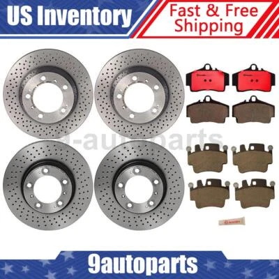 Rotores de freno delanteros traseros Brembo OE pastillas de cerámica para Porsche Boxster 2000-2004 Foto 1 de 4