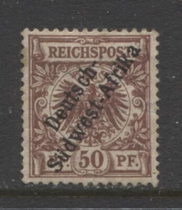 Germany 1897  South West Africa early 50 Pf. early issue with op mint* $ 330.00 - Picture 1 of 1