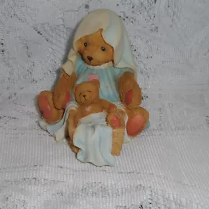 CHERISHED TEDDIES MARIA & BABY "A BABY IS GOD'S GIFT OF LOVE" 1992 P. HILLMAN - Picture 1 of 5