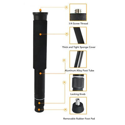 61.81in Camera Monopod Aluminum Alloy Portable Compact Lightweight Travel - Image 1 of 4