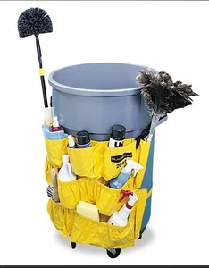 Rubbermaid Commercial FG 264200 Yellow Brute Receptacle Caddy Bag - Picture 1 of 4