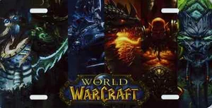 World Of Warcraft Gamer Gaming Schild Auto Vanity Nummernschild Qualität Metall NEU - Bild 1 von 1