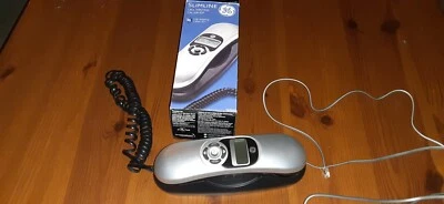 GE Slimline Llamada en Espera/Identificador de Llamadas Auricular con Cable 29265EE1-A Plateado/Negro Foto 1 de 4