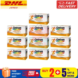 10 X 60 Nuevas Centrum Energy Vitaminas B y Minerales + Vitamina C y E - Imagen 1 de 9