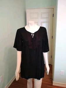 Neu mit Etikett Lida Collection schwarzes Blusentop für Damen Gr. 2XL/3XL - Bild 1 von 12